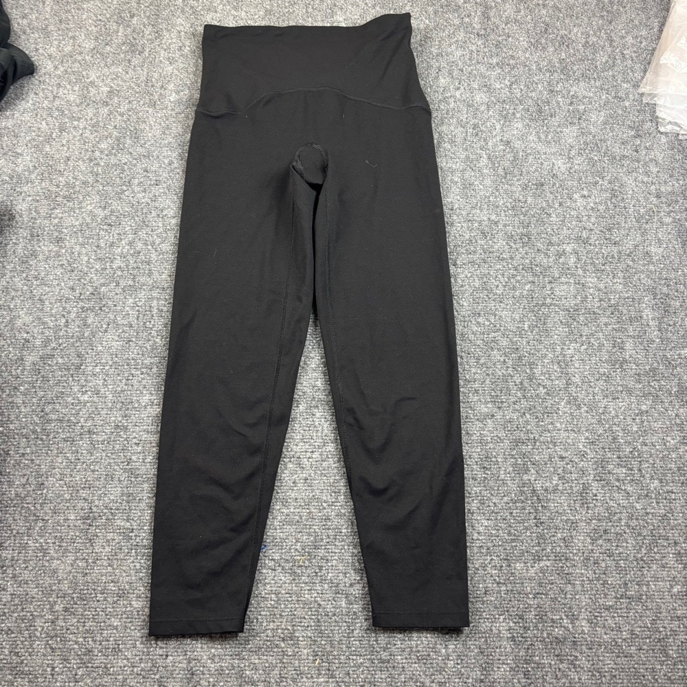 SPANX Women’s Black High Waisted Thicker Leggings 7/8 size: Small